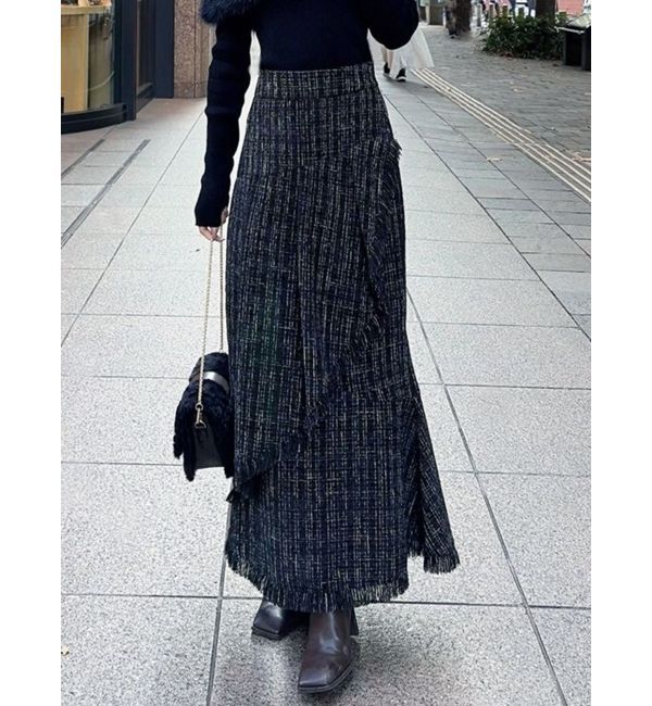 RESEXXY「イレヘムツイードマーメイドスカート」|スカート|ブラック