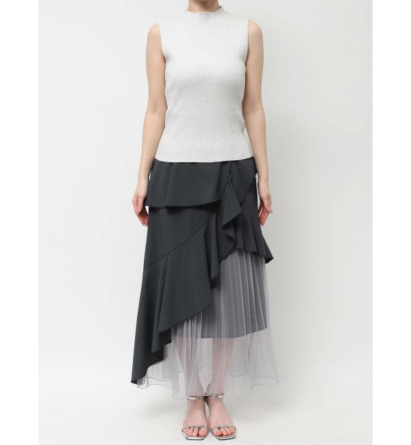 dazzlin「コンパクトノースリラメニットトップス」|ニット・セーター|