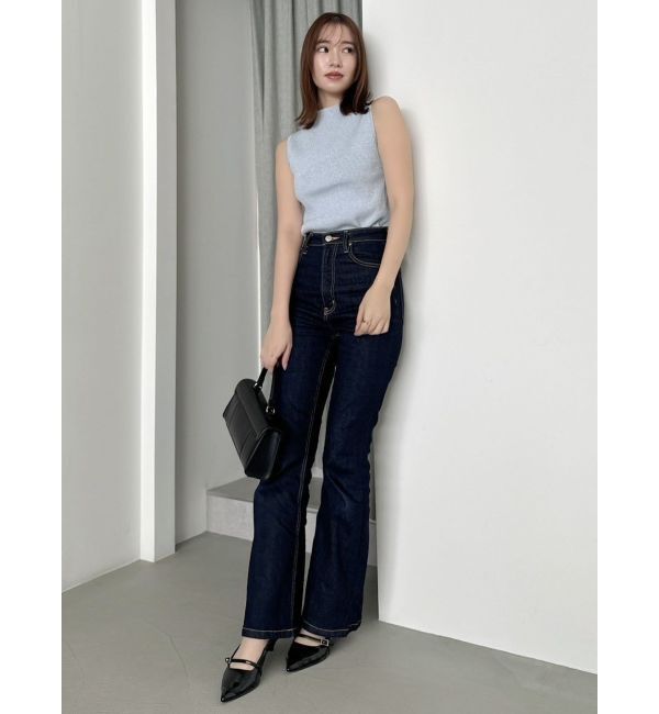 dazzlin「コンパクトノースリラメニットトップス」|ニット・セーター|