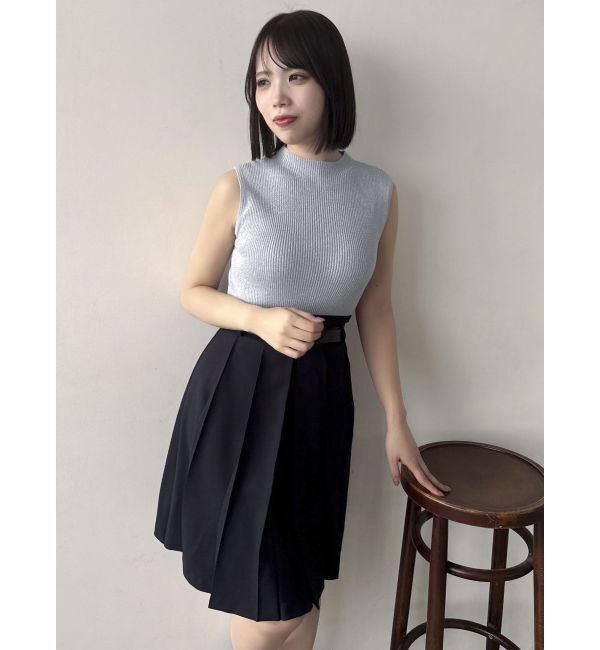 dazzlin「コンパクトノースリラメニットトップス」|ニット・セーター|