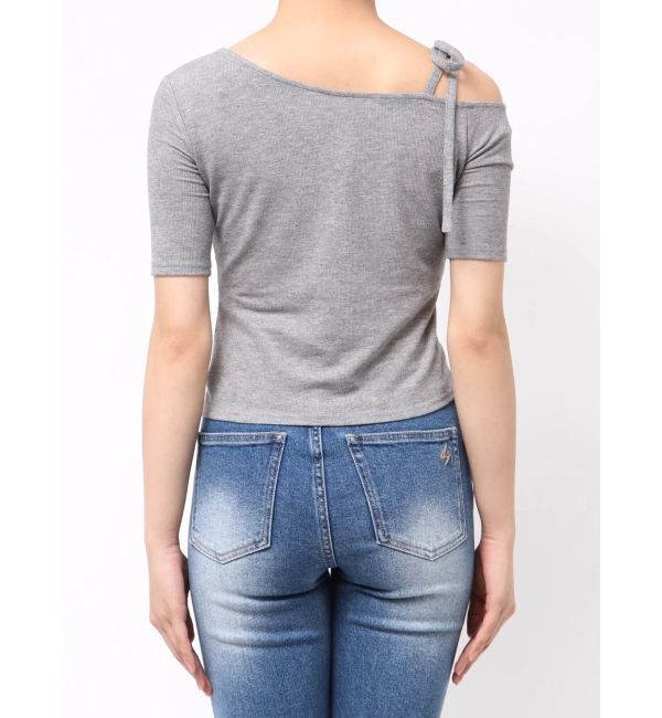 dazzlin「ワンショルギャザーカットトップス」|Tシャツ・カットソー|