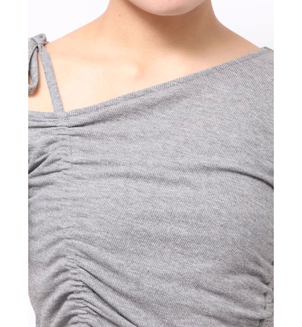 dazzlin「ワンショルギャザーカットトップス」|Tシャツ・カットソー|