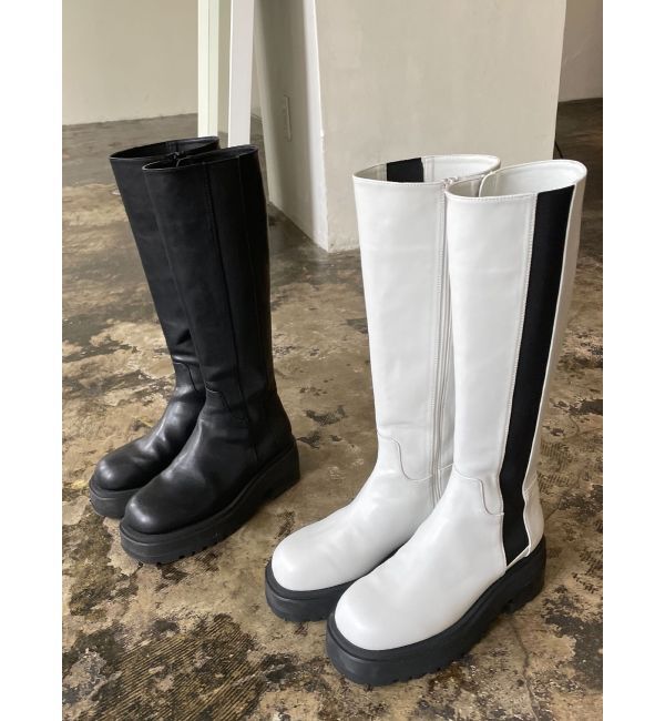 EMODA「タンクソールロングブーツ」|ロングブーツ|