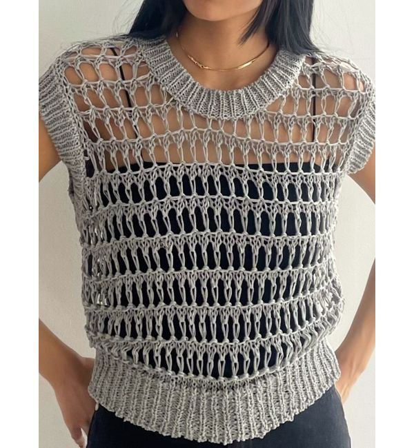 EMODA「ブレイドメッシュタンクトップ」|タンクトップ|グレー