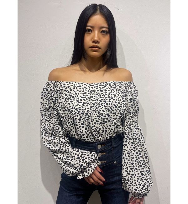 EMODA「ギャザー2WAYデコルテトップ」|Tシャツ・カットソー|