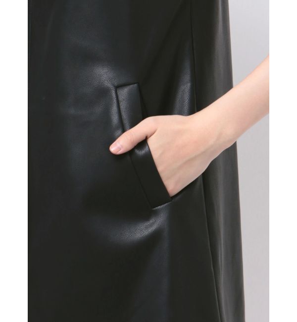 EMODA「Aラインフェイクレザーワンピース」|ワンピース|
