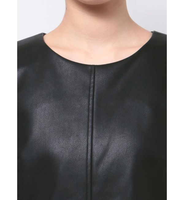 EMODA「Aラインフェイクレザーワンピース」|ワンピース|