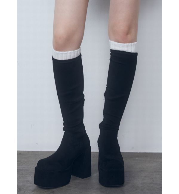 EMODA「バルキープランプフィットブーツ」|ロングブーツ|