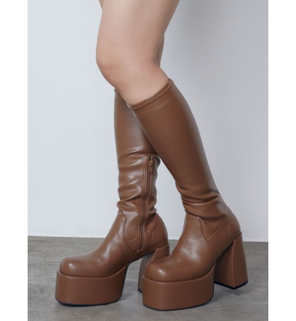 EMODA「バルキープランプフィットブーツ」|ロングブーツ|