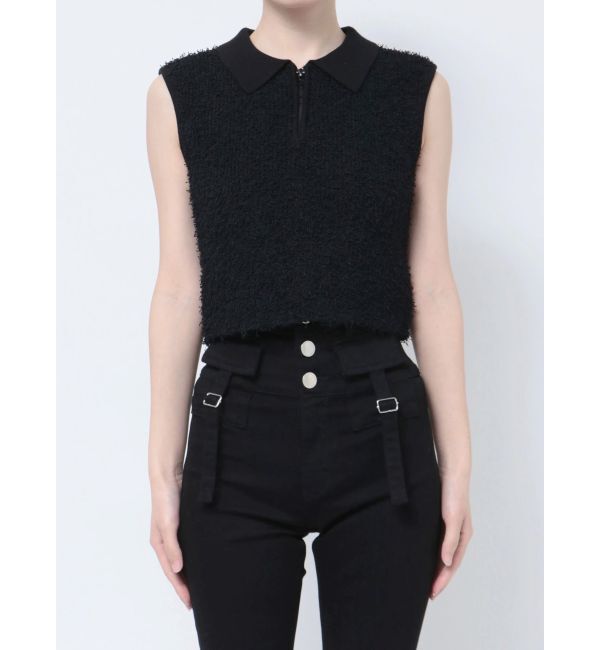 EMODA「フリンジヤーンジップタンクトップ」|タンクトップ|