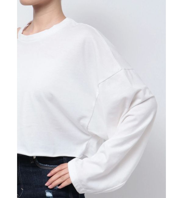 EMODA「スリットショートロングTシャツ」|Tシャツ・カットソー|