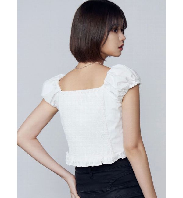 EMODA「ショートスリーブリボントップ」|Tシャツ・カットソー|