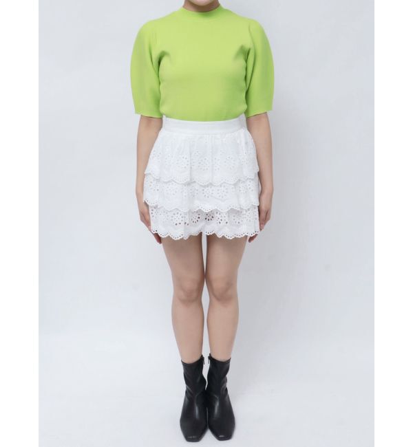 MERCURYDUO「スカラップレースティアードスカパン」|スカート|