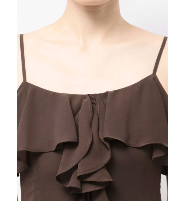 MERCURYDUO「ラッフルティアードキャミワンピース」|ワンピース|