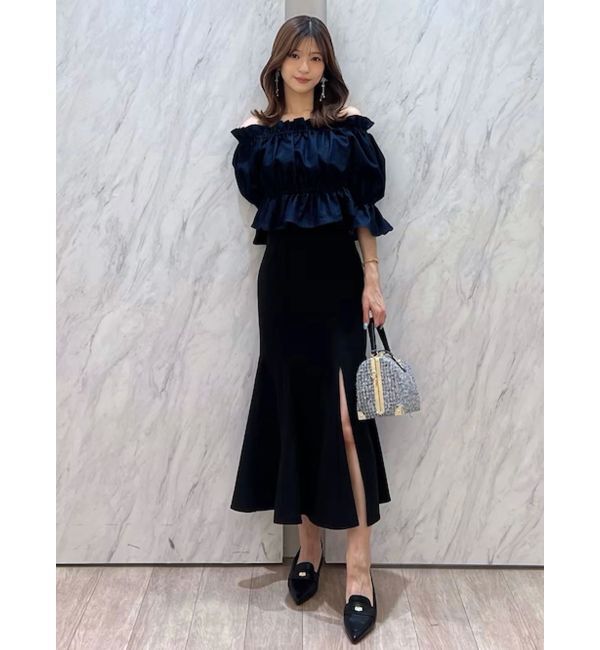 MERCURYDUO「バックレースアップストレッチマーメイドスカート」|スカート|