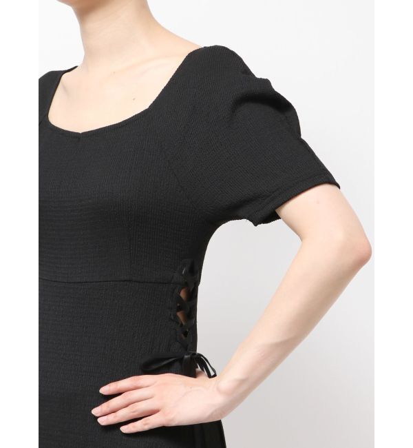 MERCURYDUO「サイドレースアップカットワンピース」|ワンピース|