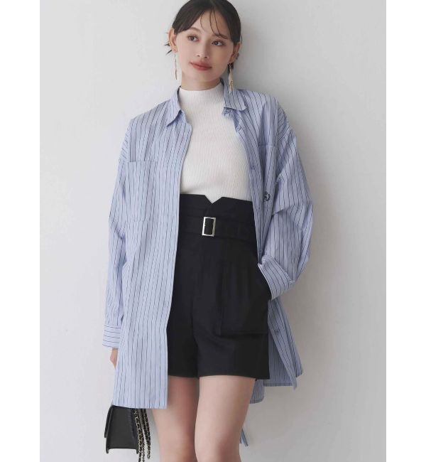 MERCURYDUO「ワンポイント エンブロイダリーボーイフレンドシャツ」|シャツ・ブラウス|