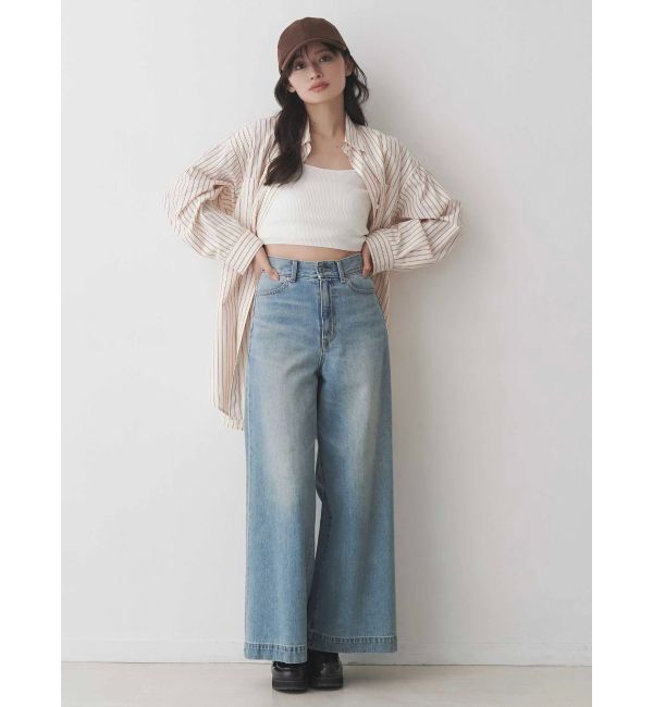 MERCURYDUO「ワンポイント エンブロイダリーボーイフレンドシャツ」|シャツ・ブラウス|