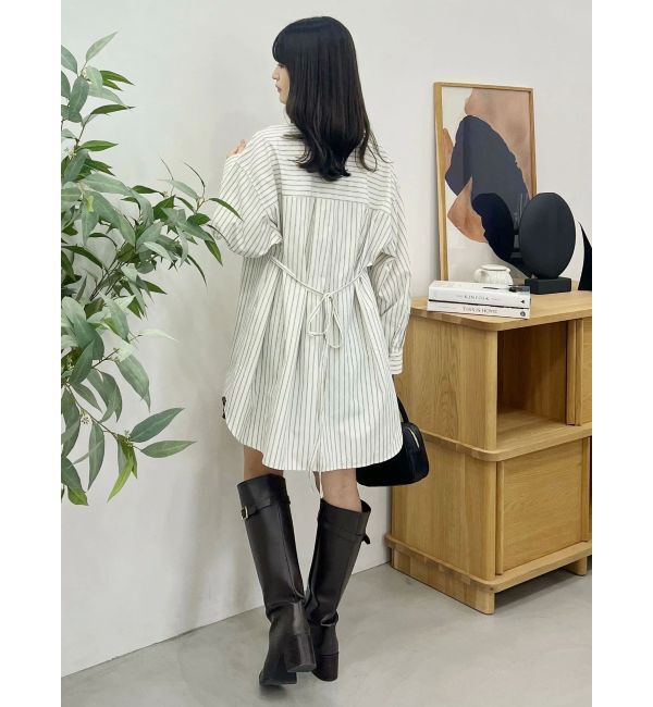 MERCURYDUO「ワンポイント エンブロイダリーボーイフレンドシャツ」|シャツ・ブラウス|