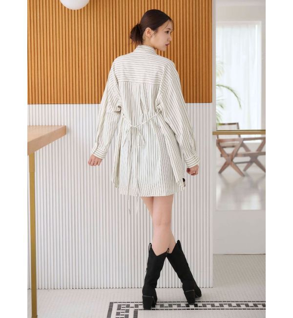 MERCURYDUO「ワンポイント エンブロイダリーボーイフレンドシャツ」|シャツ・ブラウス|