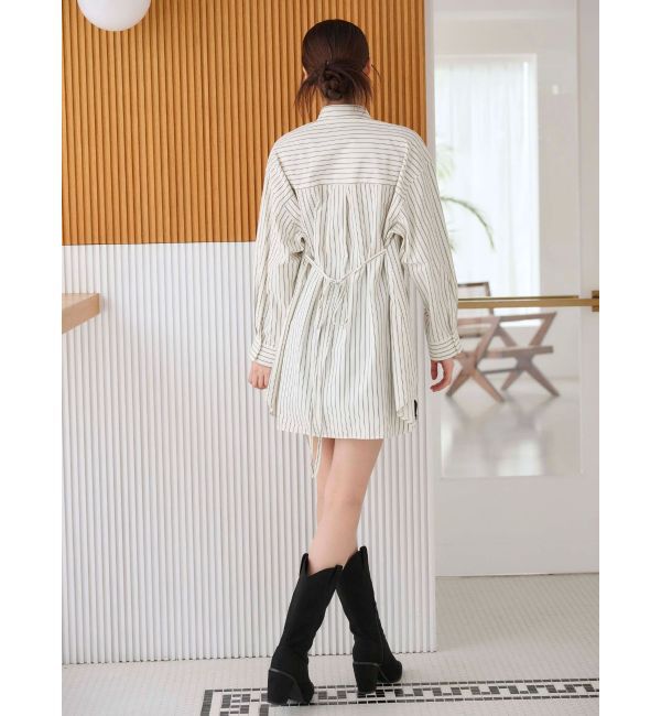 MERCURYDUO「ワンポイント エンブロイダリーボーイフレンドシャツ」|シャツ・ブラウス|