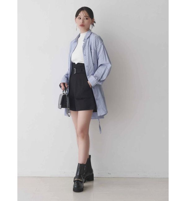 MERCURYDUO「ワンポイント エンブロイダリーボーイフレンドシャツ」|シャツ・ブラウス|