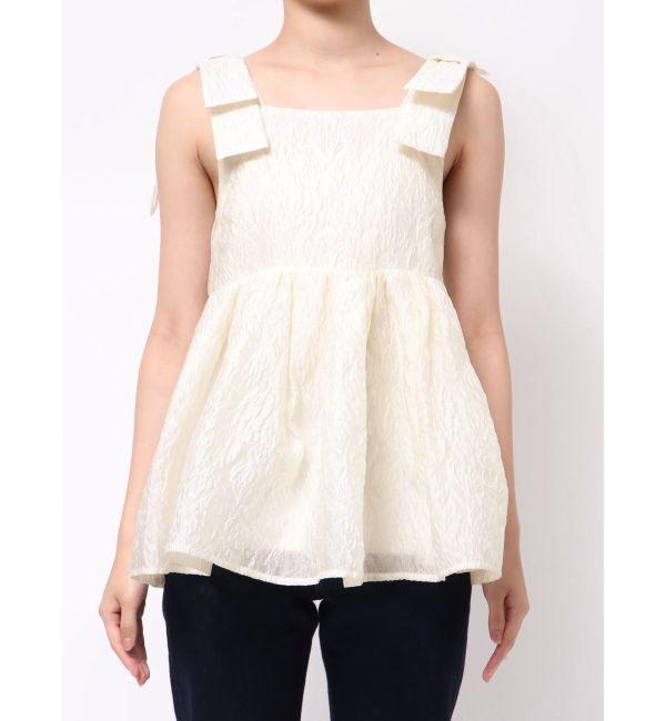 MERCURYDUO「ボリュームペプラムチュニック」|シャツ・ブラウス|