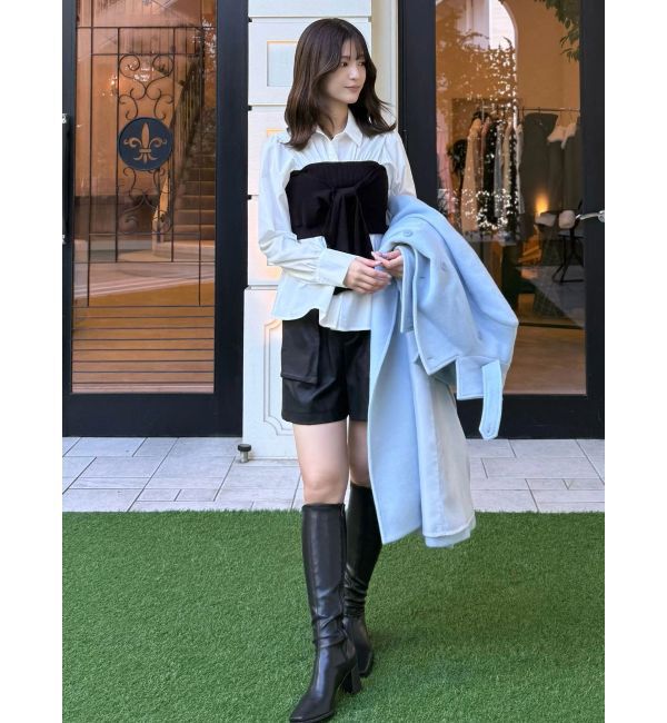 MERCURYDUO「ビスチェドッキングシャツ」|シャツ・ブラウス|