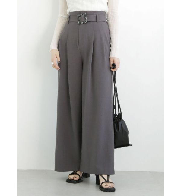 MURUA「ハイウエストタックワイドパンツ」|その他|