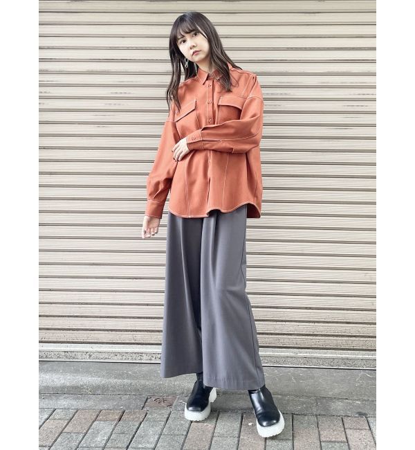 MURUA「ハイウエストタックワイドパンツ」|その他|