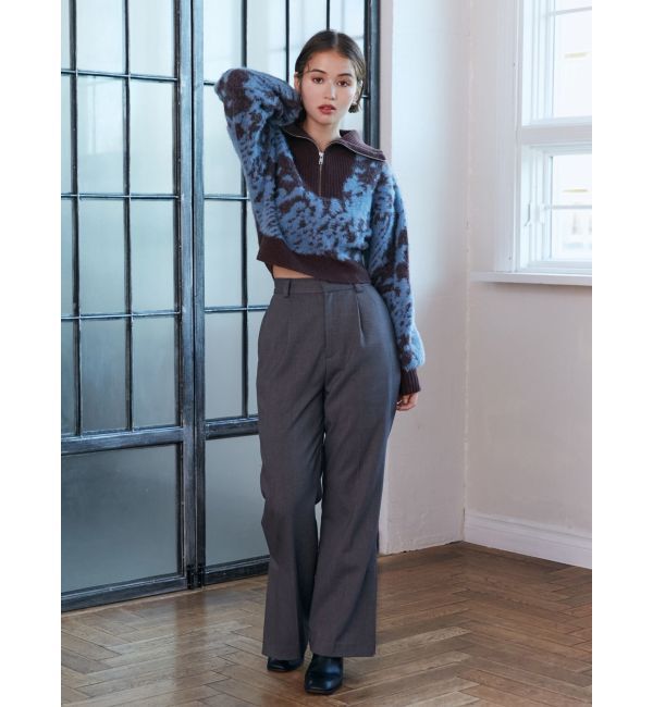 MURUA「ハーフジップフェザーニット」|ニット・セーター|