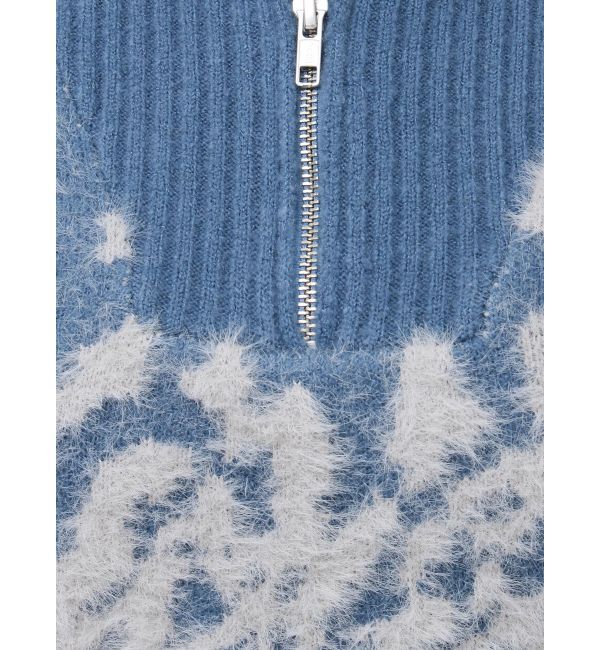 MURUA「ハーフジップフェザーニット」|ニット・セーター|