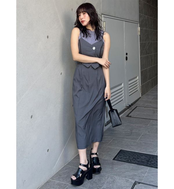 MURUA「セパレートライクジャンパースカート」|ジャンパースカート|