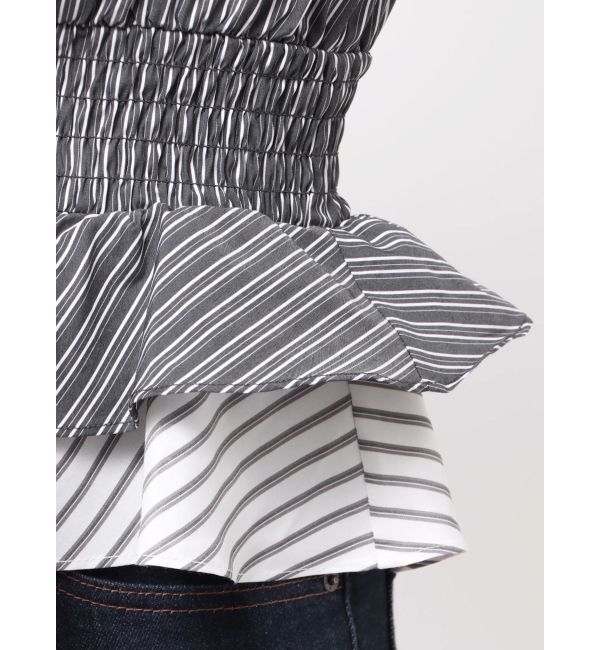 MURUA「カスケードスウィッチングフリルシャツ」|シャツ・ブラウス|