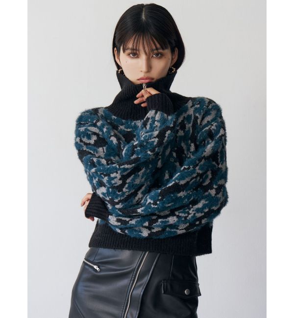 MURUA「マルチヤーンハーフジップニット」|ニット・セーター|