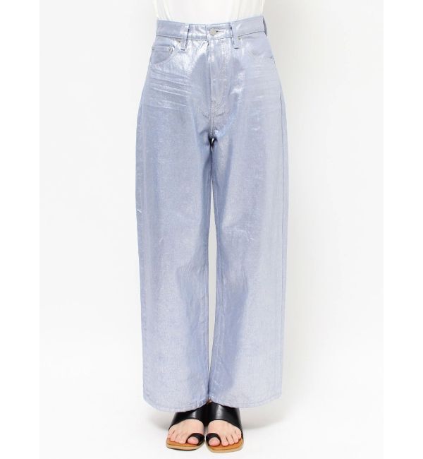 Ungrid「メタリックストレートデニム」|デニム|