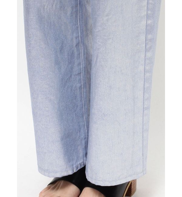 Ungrid「メタリックストレートデニム」|デニム|