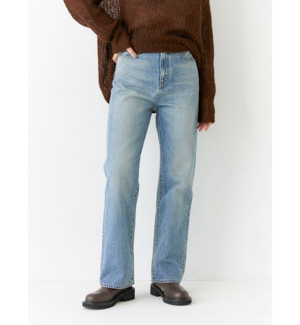 Ungrid「スリムストレートデニム」|デニム|ブルー