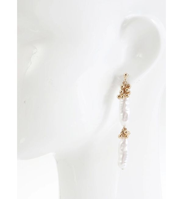 LAGUNAMOON「LADYキャビアビーズ淡水ピアス」|ピアス|