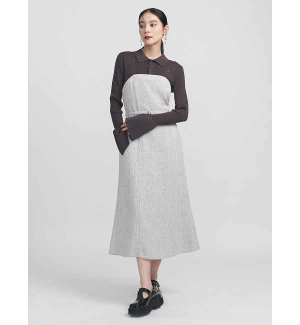 LAGUNAMOON「【POLO BCSコラボ】カラーネックニットドッキングワンピース」|ワンピース|