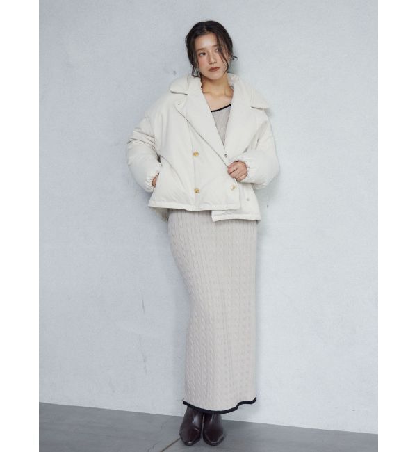 LAGUNAMOON「【POLO BCSコラボ】ケーブルラインニットワンピース」|ワンピース|