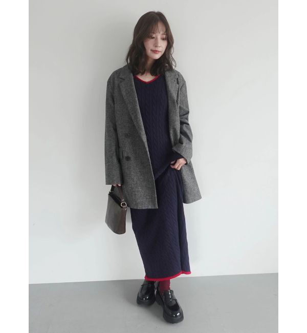 LAGUNAMOON「【POLO BCSコラボ】ケーブルラインニットワンピース」|ワンピース|