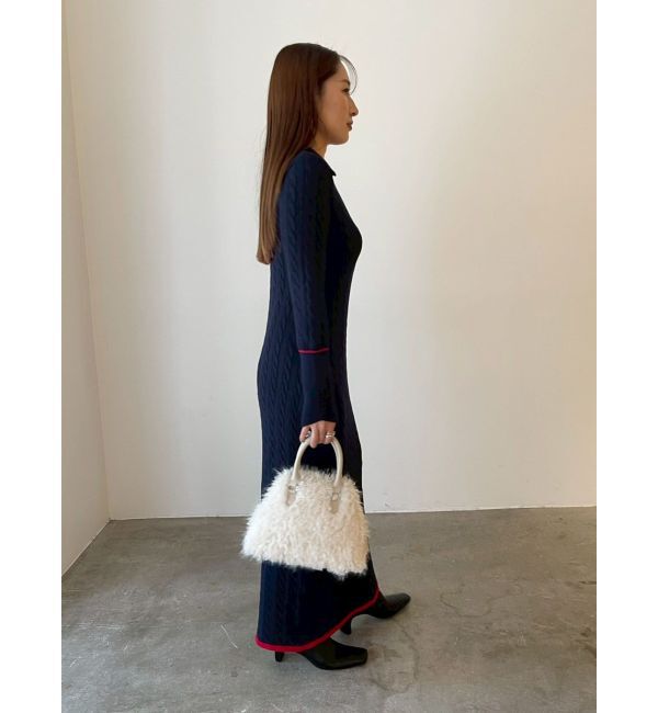 LAGUNAMOON「【POLO BCSコラボ】ケーブルラインニットワンピース」|ワンピース|