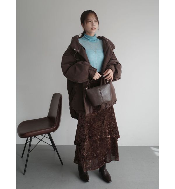 LAGUNAMOON「シアーベロアティアードスカート」|スカート|