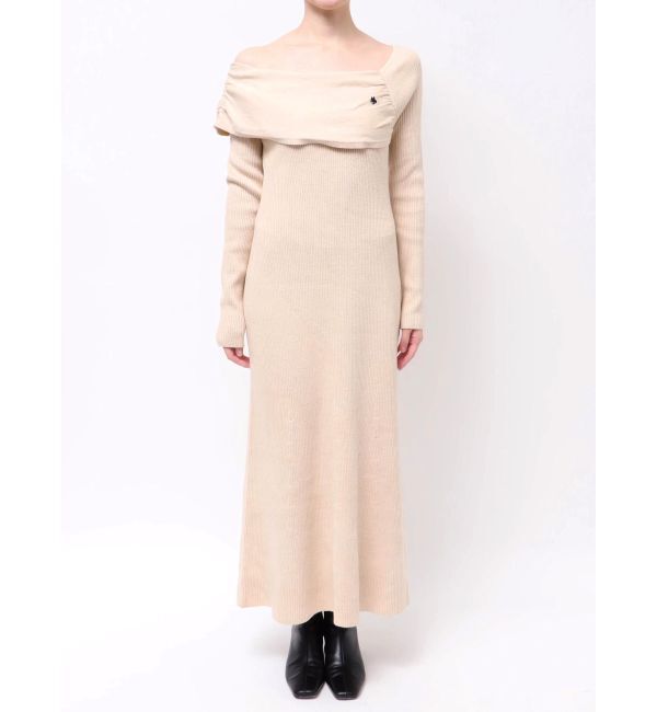 LAGUNAMOON「【POLO BCSコラボ】オフショルチョーカーニットワンピース」|ワンピース|