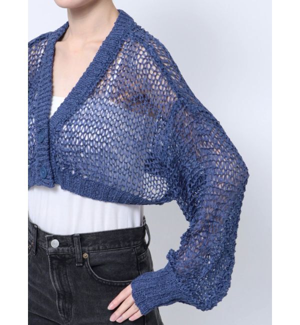 EVRIS「スカシショートカーディガン」|カーディガン|