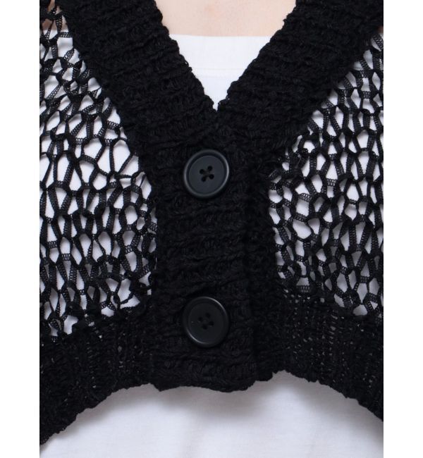 EVRIS「スカシショートカーディガン」|カーディガン|