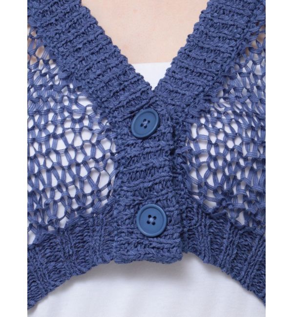 EVRIS「スカシショートカーディガン」|カーディガン|