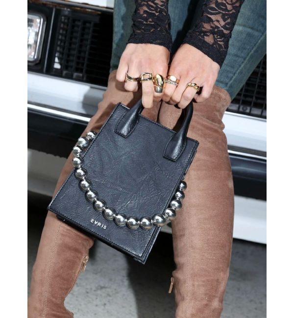 EVRIS「ボールチェーンモチーフスクエアショルダーBAG」|ショルダー・メッセンジャー|