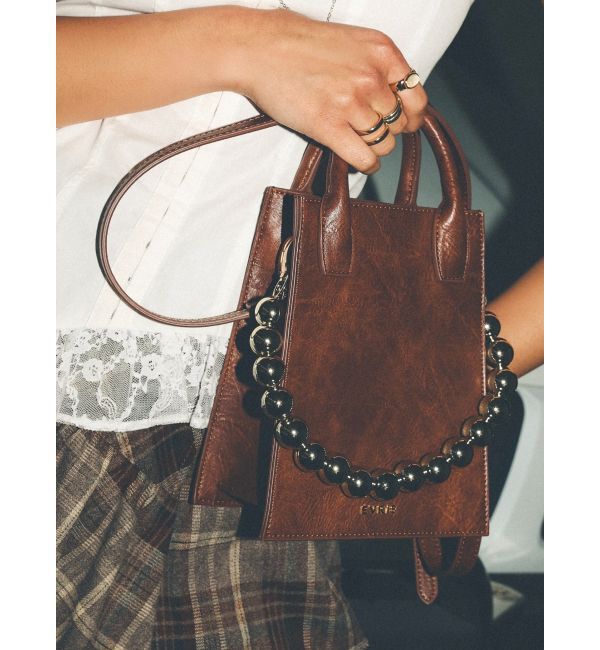 EVRIS「ボールチェーンモチーフスクエアショルダーBAG」|ショルダー・メッセンジャー|